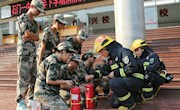 石门一中：消防演练  确保安全