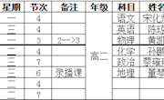 石门一中2018年上学期第七周教学工作安排